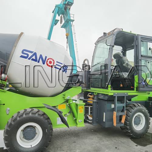 1.8m³ self-loading concrete mixer ready for shipment to Cameroon
